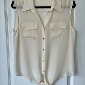 ANTONIO MELANI Cream Silk Blouse